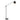 Lámpara de pie Argon Detroit 1L E27 H 220cm