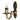 Aplique de pared Lemir Antares 1xE14 acero/zamak patinado