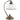 Lámpara de mesa Lemir Pelion 1xE27 acero patinado