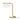 Lámpara de mesa Maytoni Cabaret 1L, latón LED Al. 48,5cm