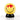 Onli Lighting Lámpara de mesa Smiley 1L E27 Al. 20cm