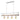 Onli Lighting Antony Plafón de suspensión lineal 4L E27 A 100cm