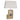 Onli Lighting Miriel 1L aplique de pared E27 Al. 48cm