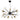 Onli Lighting Billo 10L lámpara de araña E14 P 80cm