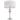 Lámpara de mesa CosmoLight Abu Dhabi 1L, cromo Al. 40cm