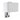Aplique 1xE27 Y Puerto Usb Agatha Cromo/Pan.blanca 27x25x15cm Con interruptor