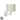 Aplique Abatible Moda 1xe14 Blanco/cañizo Blanco 26x17x28 Cm