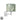 Aplique Abatible Moda 1xe14 Blanco/hoja Verde 26x17x28 Cm