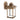 Aplique Exterior Alcandia 1xe27 Oro Viejo Ip44policarbonato 31x17x22.3 Cm