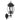 Aplique Exterior Aluminio Caelum 1xe27 Negro Ip44 54x19x28 Cm