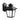 Aplique Exterior Maca 1xe27 Negro Ip44 Policarbonato 24.5x17x22.3 Cm