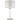 Lámpara de mesa CosmoLight Atenas 1L, cromo Al. 60cm