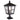 Lámpara de techo para exterior Elstead Lighting (BL50M-BLACK) Canterbury de aluminio fundido a presión, vidrio E27