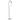 Lámpara de pie CosmoLight Bow 1L, Al. 150cm E27