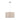 Colgante Chanza 2xe27 Cromo/beis Regx40x40 Cm