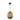 Colgante Diezma Negro/bambu Natural 1xe27 Regx24x 24 Cm