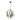 Colgante Encaje 3xe14 Marron/oro Regx46x46 Cm