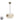 Colgante Nepal 3P 1xe27 Cuero/blanco/oro Regx30x30cm