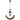 Colgante Rustico Cortijo 1xe27 Marron