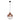 Colgante Toyama 1xe27 Bola Cobre Reg.x29d