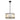 Lámpara colgante Elstead Lighting (DL-CORONA-3P-BAB) Corona acero, vidrio esmerilado E27 3 bombillas