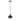 Lámpara colgante Feiss (FE-CADENCE-1P-MB) Cadence acero dulce, vidrio E27