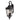 Aplique de exterior Feiss (FE-COTSLN2-L-BK) Cotswold Lane aluminio fundido a presión, vidrio E14 3 bombillas