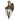 Aplique de exterior Feiss (FE-EB2-L-BRB) Brida inglesa de acero, cristal prensado E14 3 bombillas