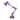 Flexo Articulado Viar 1xe27 Morado 55x12.5x14cm