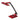 Flexo Vinchi Rojo/negro 9w 630lm 4500k Tactil Regulable Intensidad Articulable 41.9x23x27.6 Cm