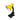 Flexos Yezco 1xe27 Amarillo Fijacion c/pinza Flexible Orientable 26x11.5x12 Cm