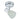 Foco Cholo 1xe14 Blanco/cromo 14x8.5x11.5 Cm