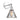 Aplique de pared Lumina Deco Nubi 1L E27, Al. 25cm