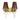 Lumina Deco Alessia aplique de pared 2L E14, Al. 40cm
