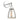 Aplique de pared Lumina Deco Fabi 1L E27, Al. 25cm