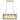 Lumina Deco Nortis Lámpara de techo colgante lineal 4L E27, Al. 25cm