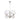 Lampara Amsterdam 5xe14 Blanco/oro Regx45x45 Cm