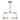 Lampara Dalia 2xe14 Blanco/oro Regx40x16 Cm