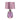 Lámpara de mesa Elstead Lighting (LENA-TL-S-PLUM) Cristal Lena, satinado liso, metal E27