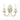 Aplique de pared Elstead Lighting (MN2-IV-GOLD) Minster acero E14 2 bombillas