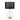 Lámpara de mesa Elstead Lighting (ORB-CLEAR-AB-BLK) Orb vidrio, acero, lino sintético E27