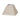 Pantalla Piramide Tenorio E27 Lino Beis 45dx20dx32h