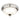 Lámpara de techo Elstead Lighting (PB-F-A-BLK-GOLD) Pembroke de hierro forjado a mano, cristal, E27, 2 bombillas