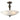 Lámpara de techo Elstead Lighting (PB-SF-A-BLK-GOLD) Pembroke de hierro forjado a mano, cristal, E14, 3 bombillas