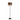 Pie Salon Colet 1xe27 Negro/madera Oscura 160x40x40 Cm