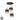 Plafon Angola 3xe27 Negro/blanco-yute Regx42x42 Cm