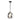 Lámpara colgante de exterior Quoizel Blacksmith 1L de acero, E27, diámetro 25 cm