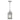Lámpara colgante de exterior Quoizel Booker 1L, aluminio y acero, E27, altura 38 cm