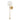 Aplique de pared Quoizel Barbour 1L de acero y latón, E14, altura 67 cm