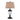 Lámpara de mesa Quoizel Dennison 1L metal beige E27, H 80cm